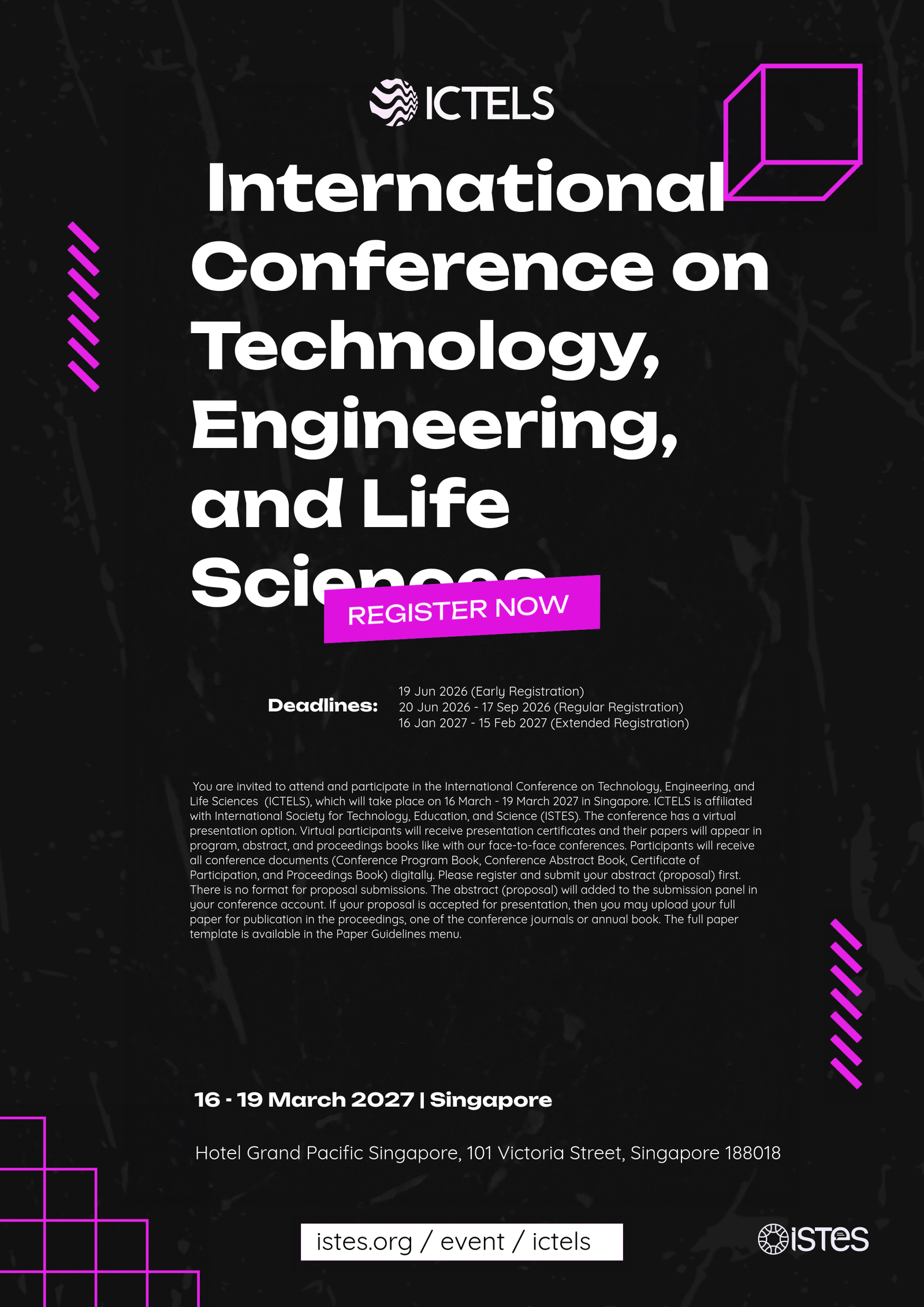 ICTELS - 2027 Poster