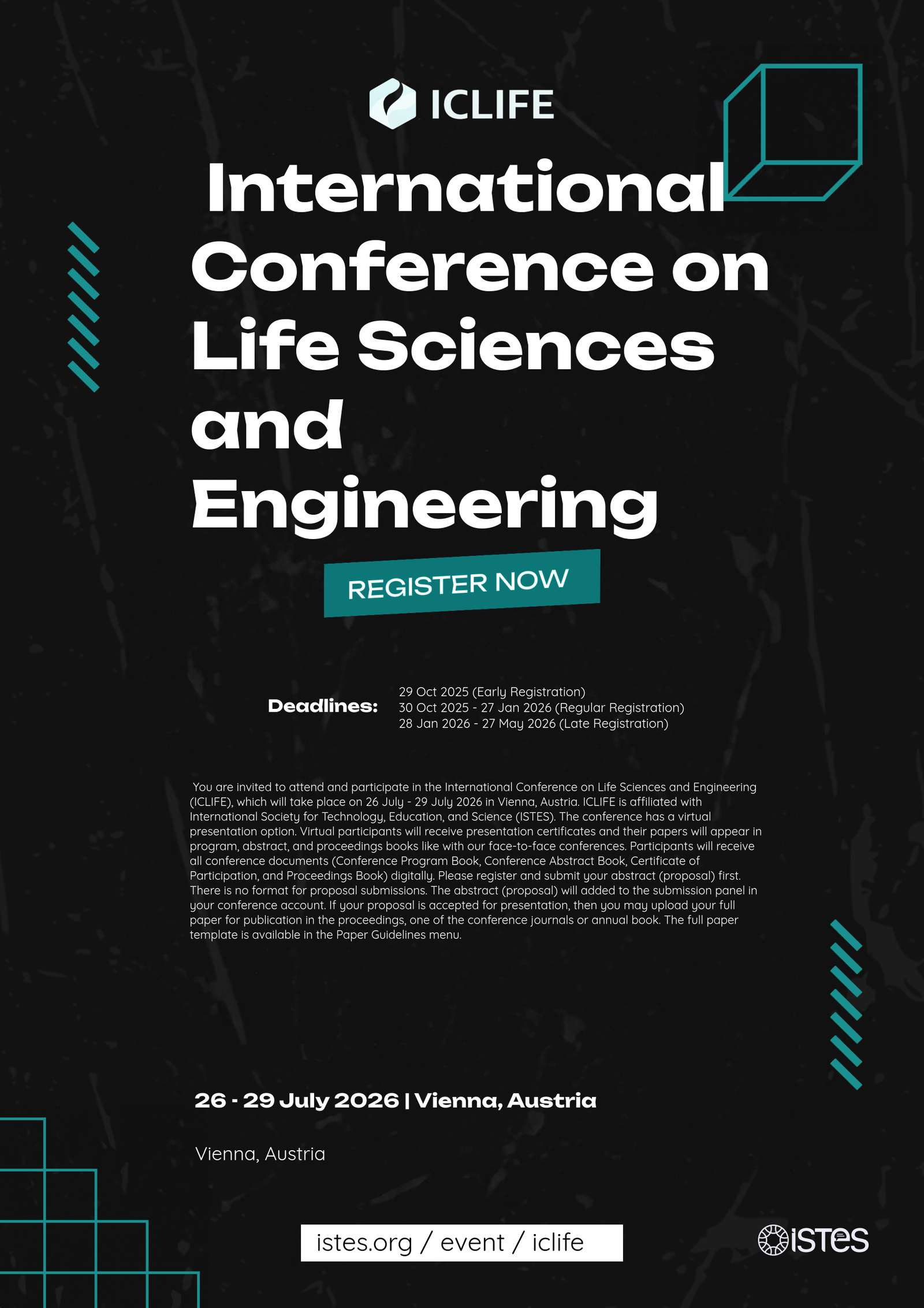 ICLIFE - 2026 Poster