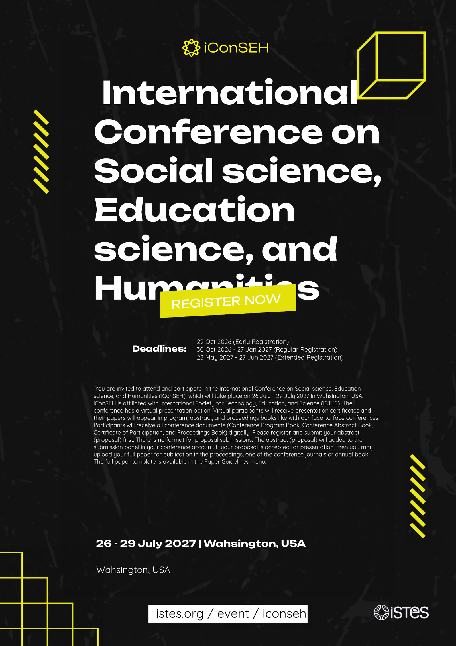 iConSEH - 2027 Poster